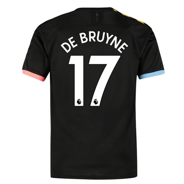 Camiseta Manchester City NO.17 De Bruyne Replica Segunda Ropa 2019/20 Negro